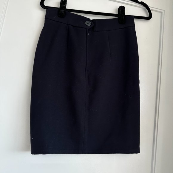 Moschino Cheap And Chic Pencil Skirt SZ 8 Black Knee-length - Picture 6 of 6
